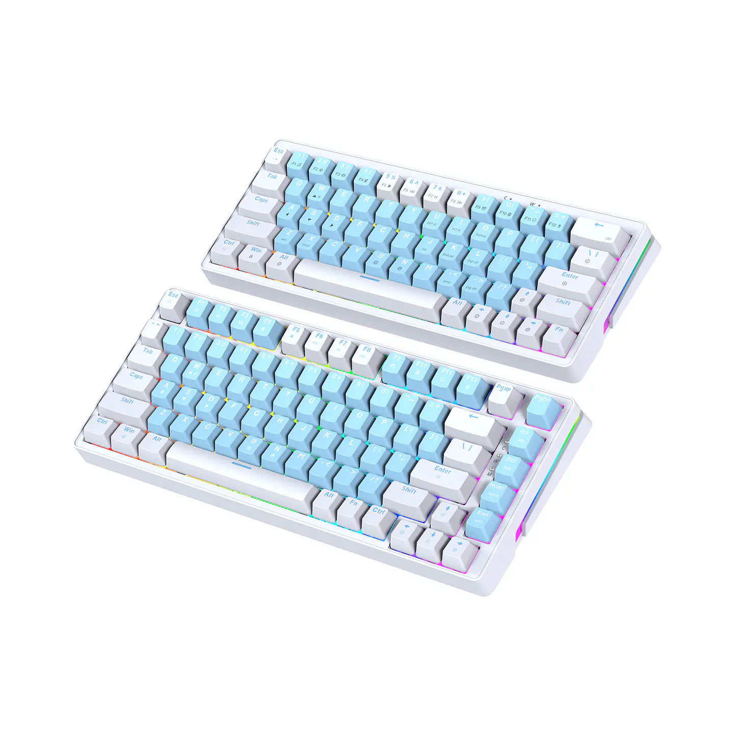 FANTECH ATOM 83 MK612 MECHANICAL GAMING KEYBOARD BLUE+WHITE