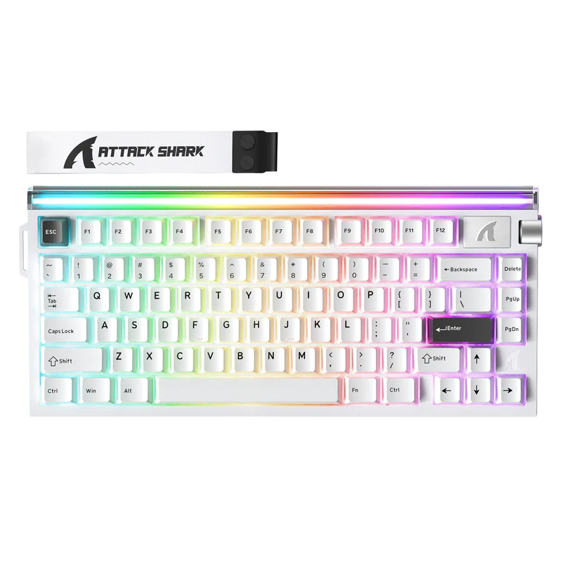 ATTACK SHARK R85 HE WIRD MAGNETIC SWITCH KEYBOARD WHITE ATTACK SHARK R85 HE WIRD MAGNETIC SWITCH KEYBOARD WHITE