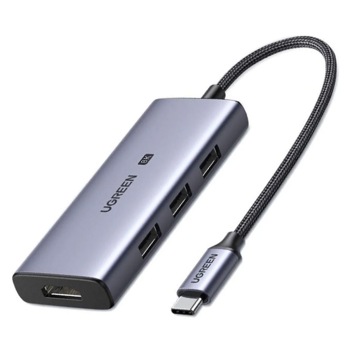 UGREEN USB-C to 3×USB 3.0+HDMI Multifunction Adapter (8K@30Hz) UGREEN USB-C to 3×USB 3.0+HDMI Multifunction Adapter (8K@30Hz)