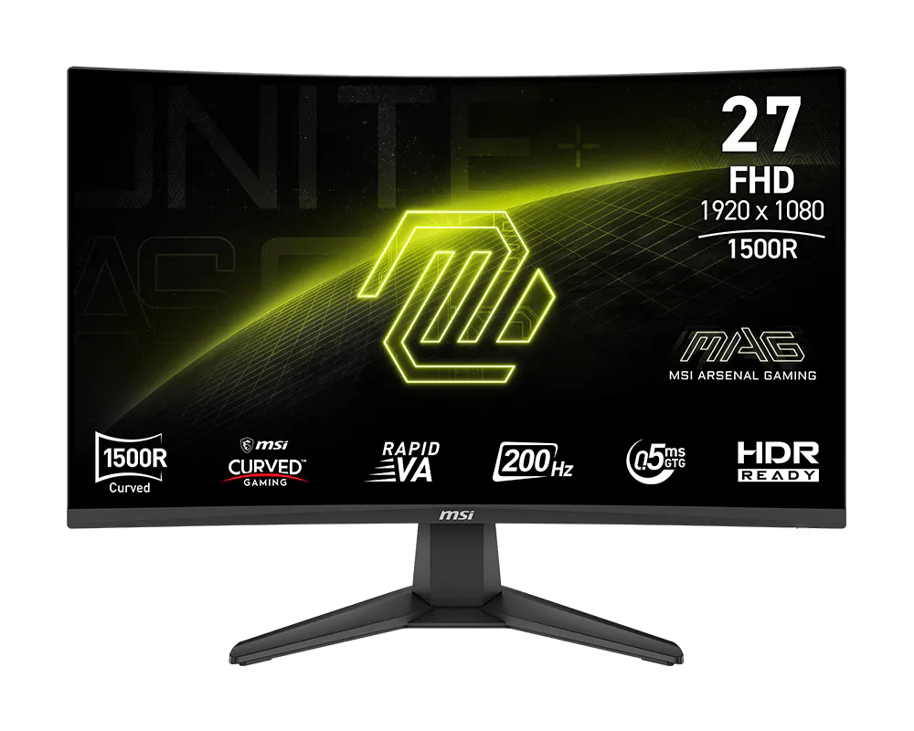 MSI MAG 276CF E20 Curved Rapid VA FHD , 200Hz, 0.5ms Response, HDR Ready Gaming Monitor MSI MAG 276CF E20 Curved Rapid VA FHD , 200Hz, 0.5ms Response, HDR Ready Gaming Monitor