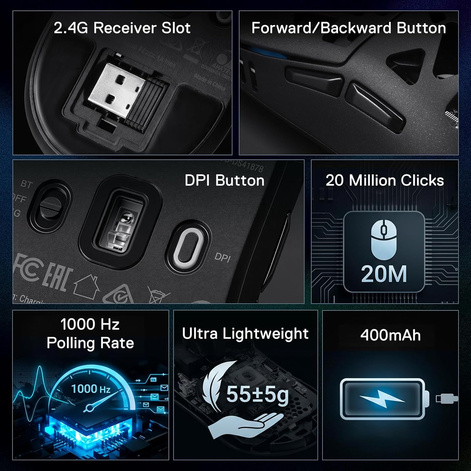 REDRAGON M997-ULT PRISM ULTRA WIRELESS GAMING MOUSE