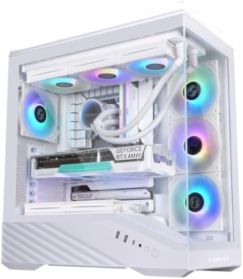 LIAN LI V100R GAMING CASE - (BLACK-WHITE)
