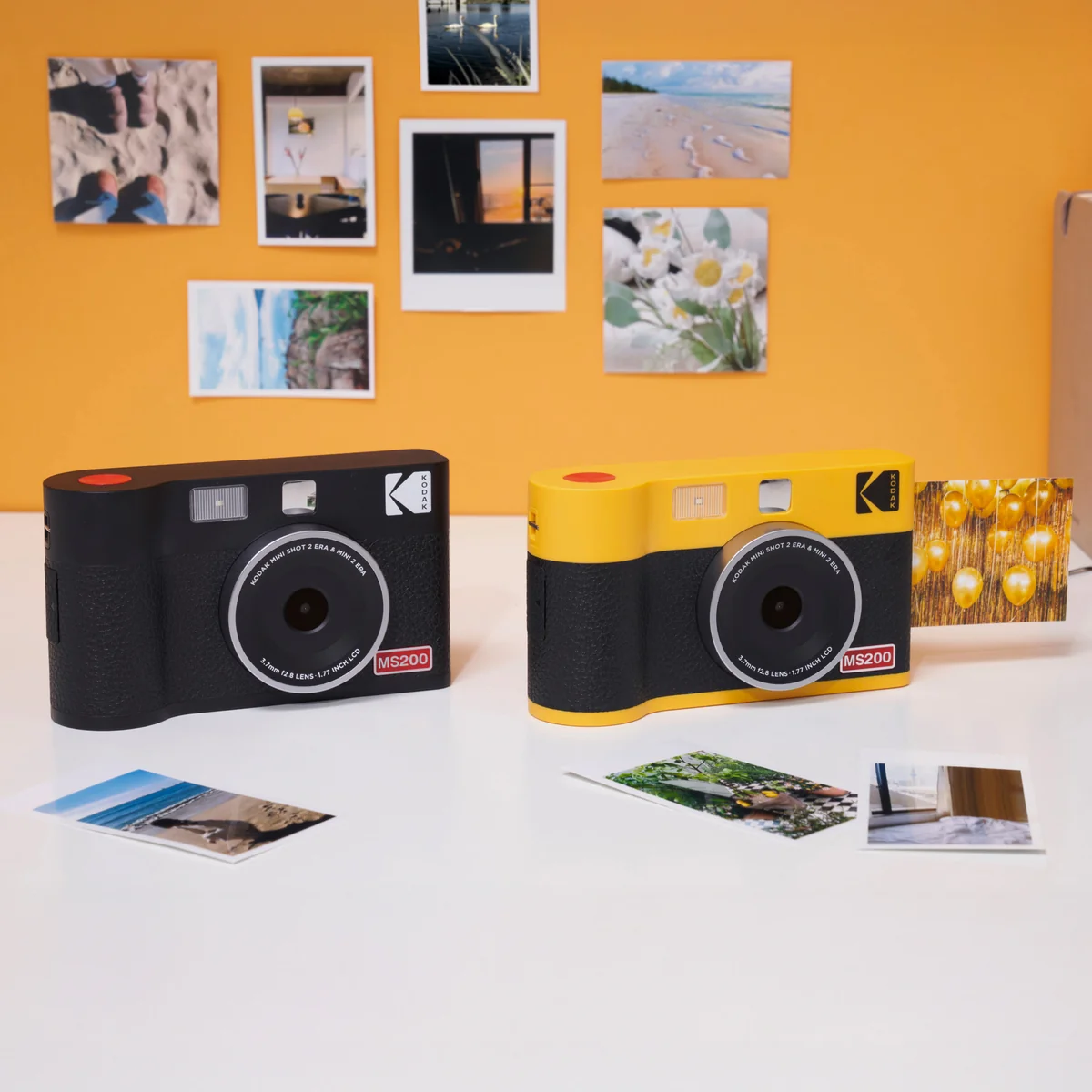 KODAK Mini Shot 2 Era 2.1x3.4 Inch MS200 Camera & Printer - Black