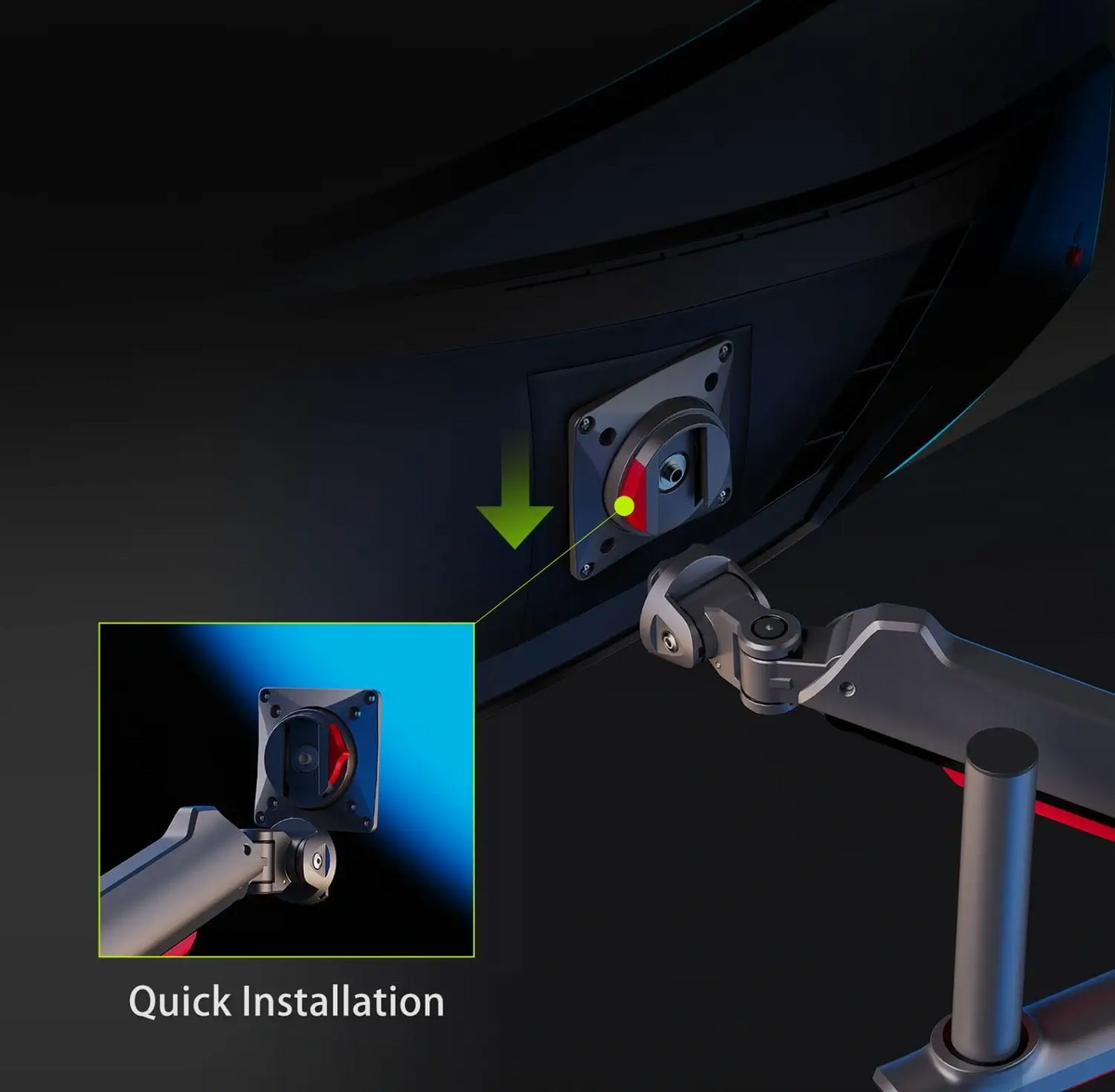 NB NORTH BAYOU L70 ERGONOMIC Monitor Arm for Screen up to 60 inches