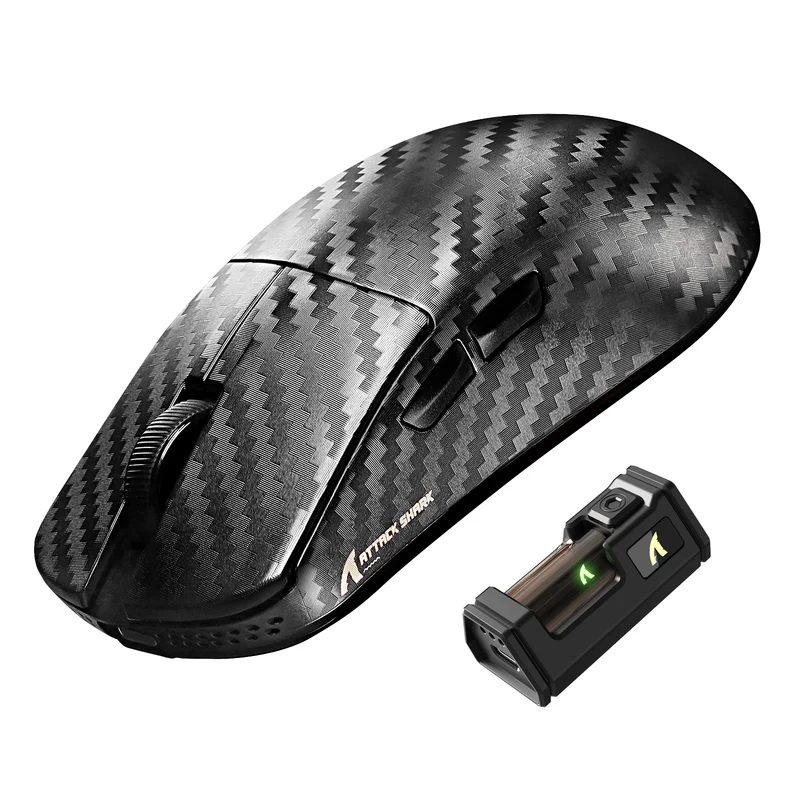 ATTACK SHARK R11 ULTRA MOUSE  PAW3950MAX TRI MODE PHANTOM SHARK COLOR