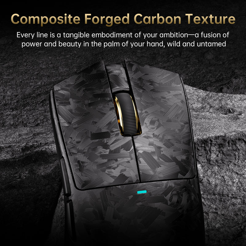 ATTACK SHARK X11 ULTRA MOUSE  PAW3950MAX  NORDIC 54L15 TRI MODE CARBON BLACK