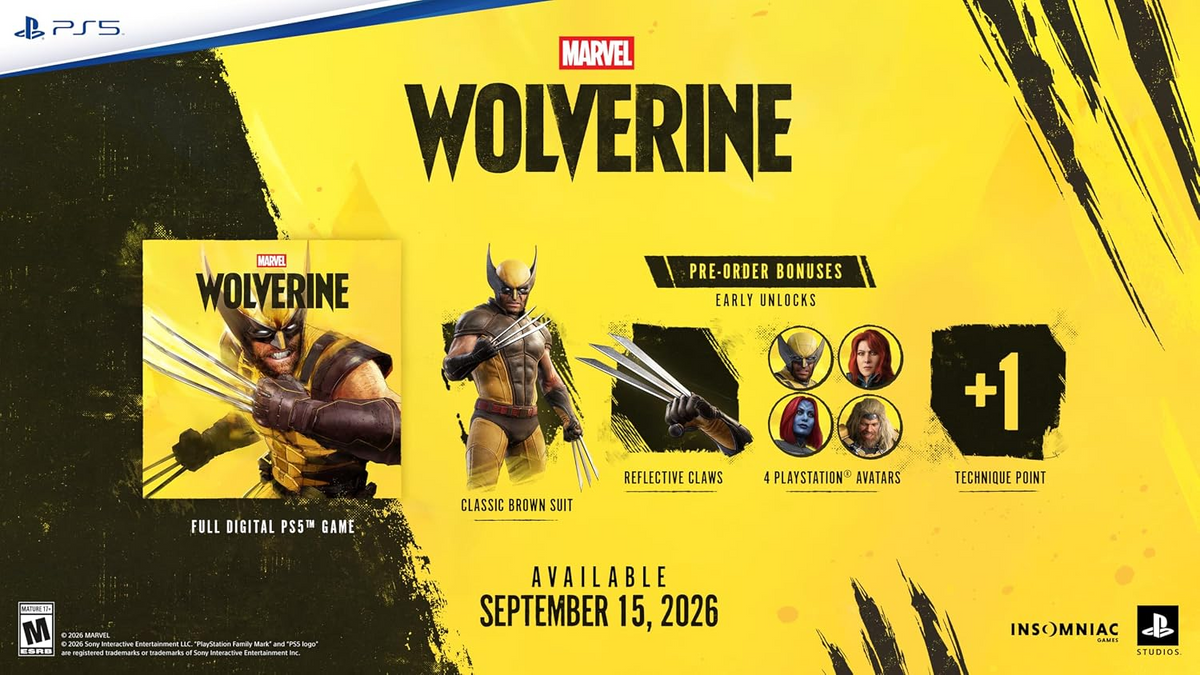 Marvel's Wolverine PlayStation 5 (PS5)