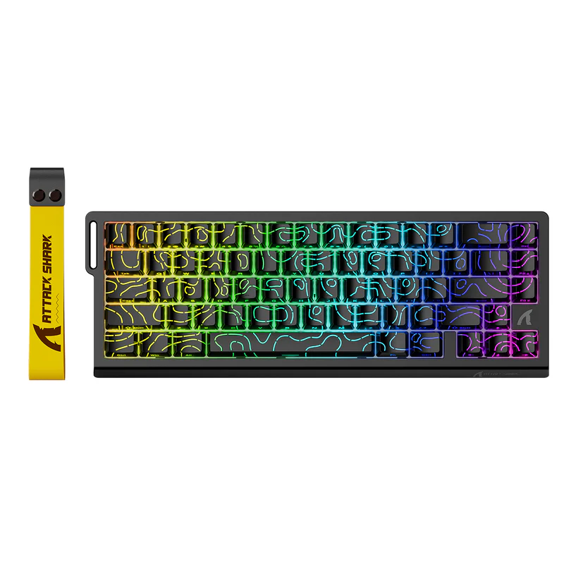 ATTACK SHARK X68 HE MAGNITC SWITCH KEYBORAD Black Contours ATTACK SHARK X68 HE MAGNITC SWITCH KEYBORAD Black Contours