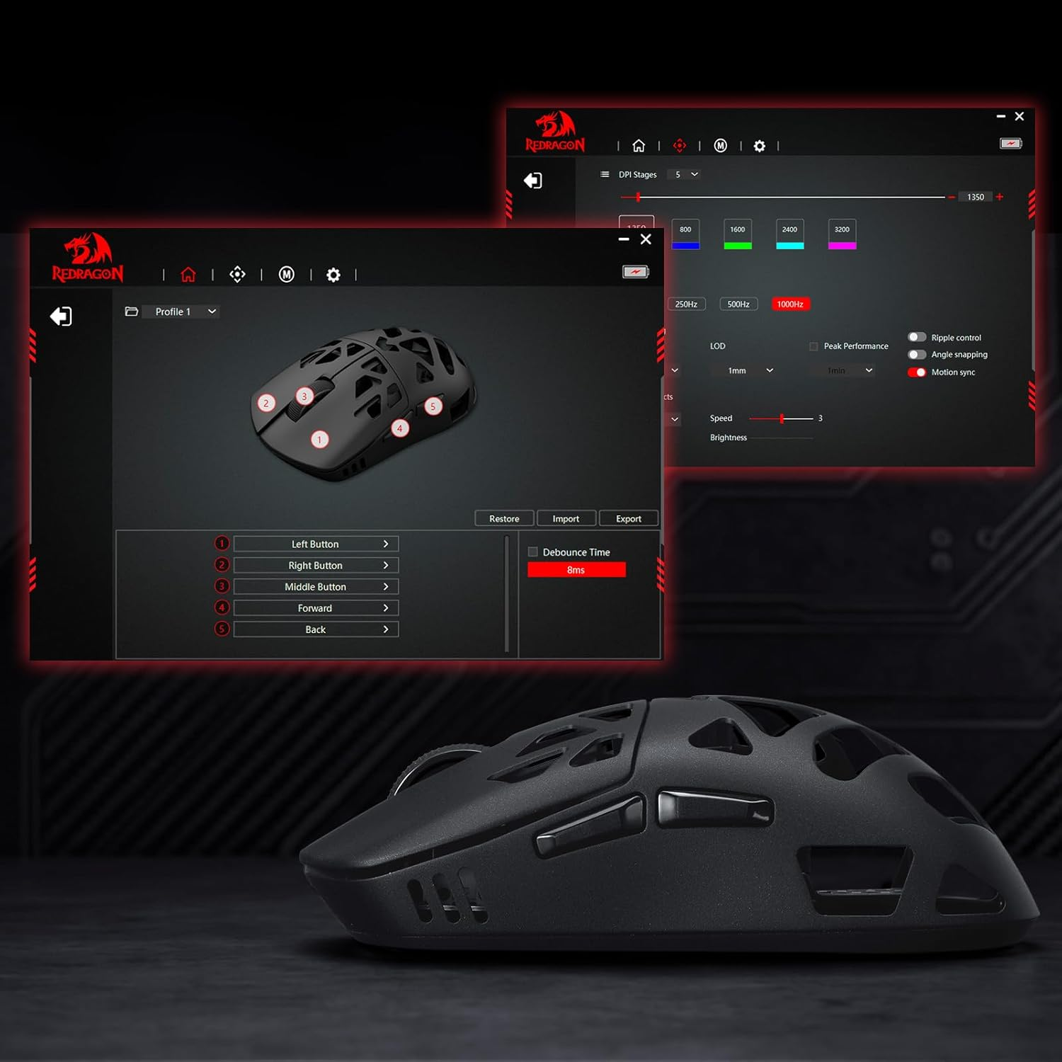 REDRAGON M997-ULT PRISM ULTRA WIRELESS GAMING MOUSE