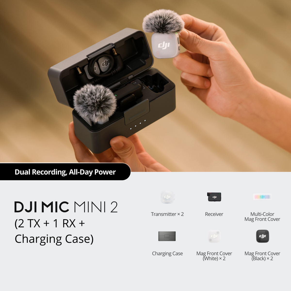 DJI Mic Mini - 2 TX + 1 RX + Charging Case