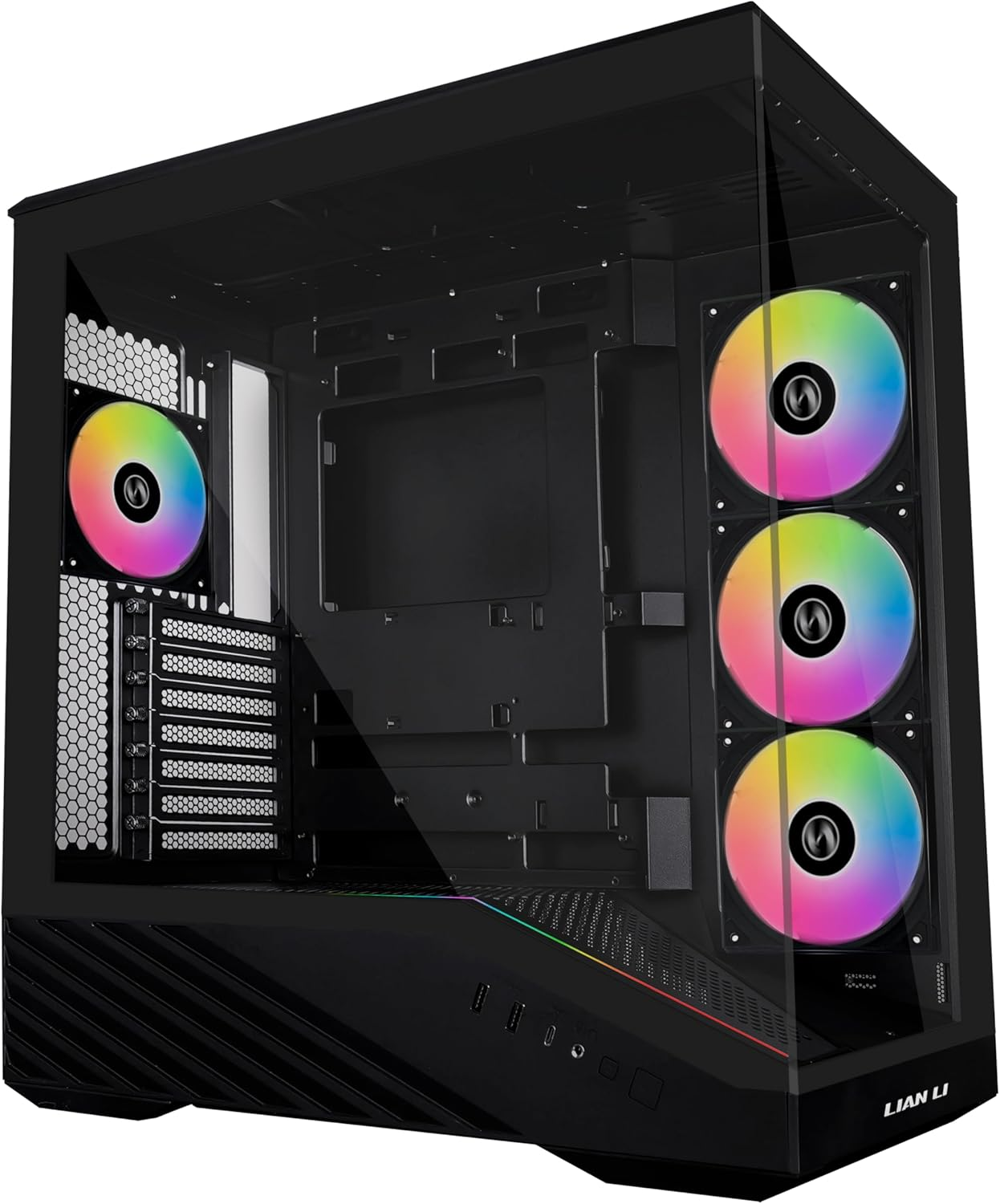 LIAN LI V100R GAMING CASE - (BLACK-WHITE)