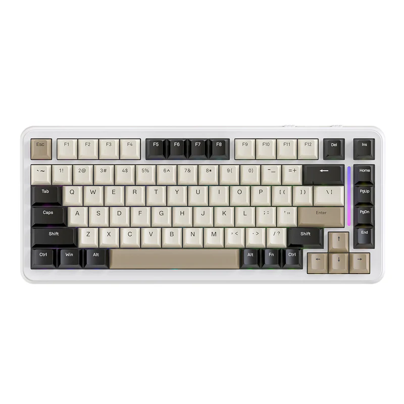 ATTACK SHARK M86 Tri-mode Gasket Blueberry switch Mechanical Keyboard - Cheese White ATTACK SHARK M86 Tri-mode Gasket Blueberry switch Mechanical Keyboard - Cheese White