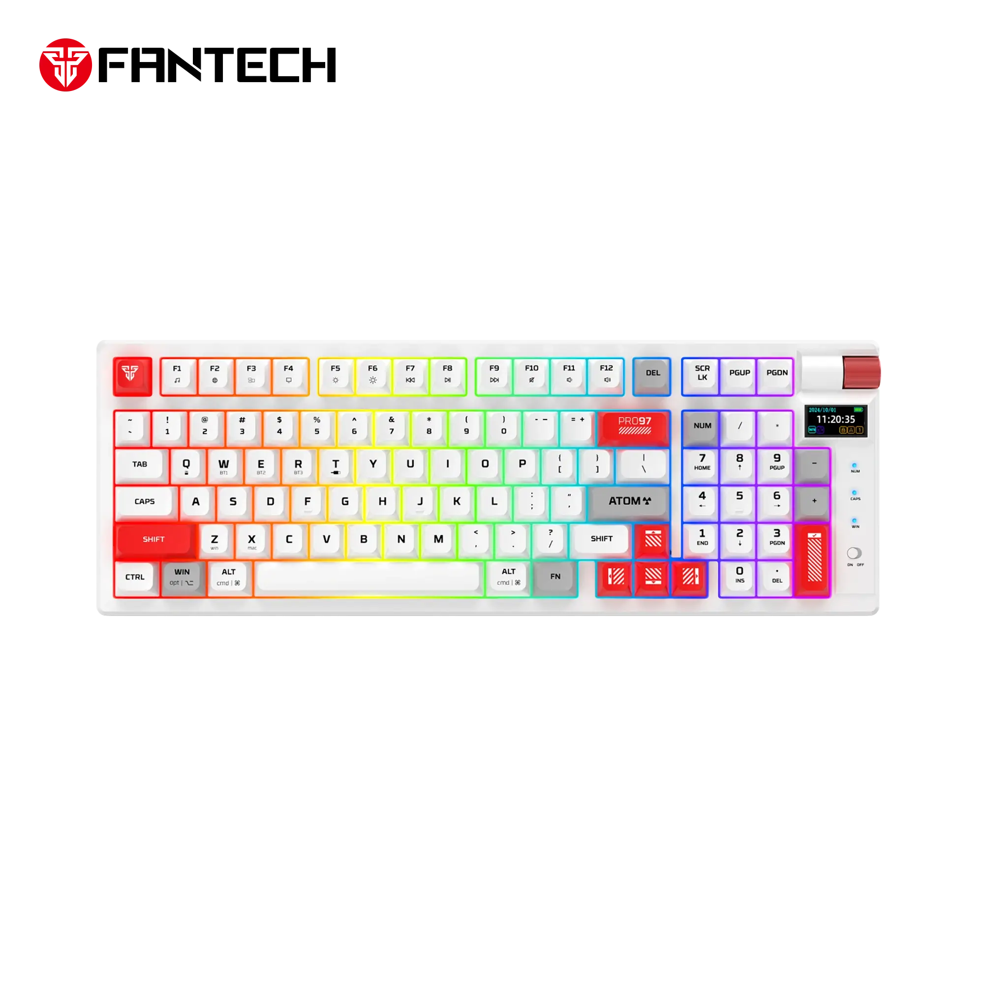 FANTECH ATOM PRO MK918 Mechanical Keyboard – White (Blue Switch) FANTECH ATOM PRO MK918 Mechanical Keyboard – White (Blue Switch)