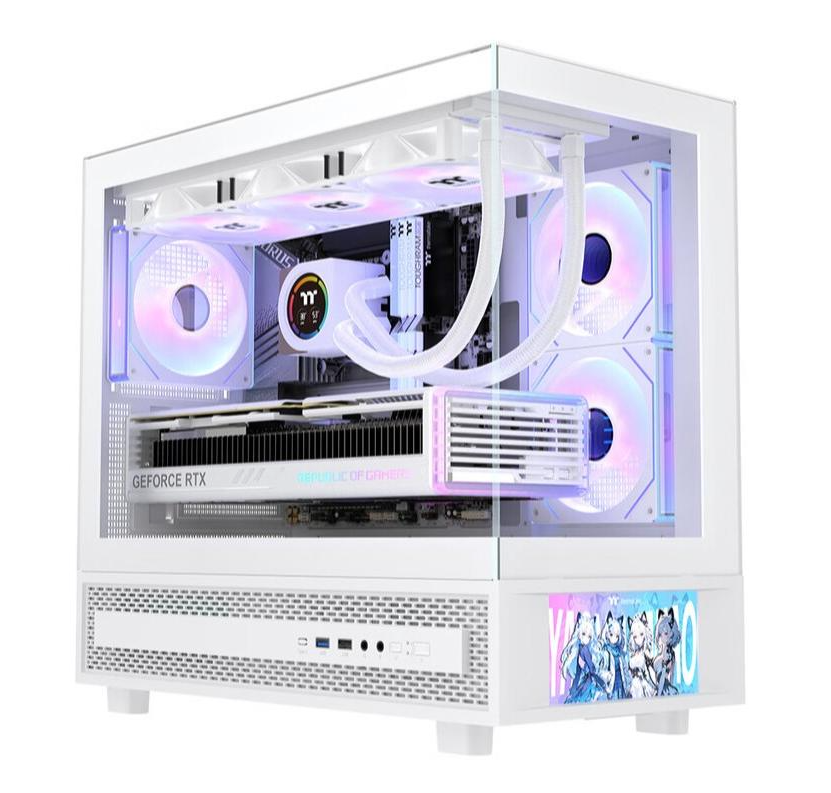 THERMALTAKE S-M PRO GAMING CASE WITH SCREEN - WHITE THERMALTAKE S-M PRO GAMING CASE WITH SCREEN - WHITE