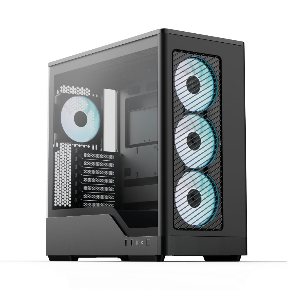 AEROCOOL D520A GAMING CASE - BLACK AEROCOOL D520A GAMING CASE - BLACK