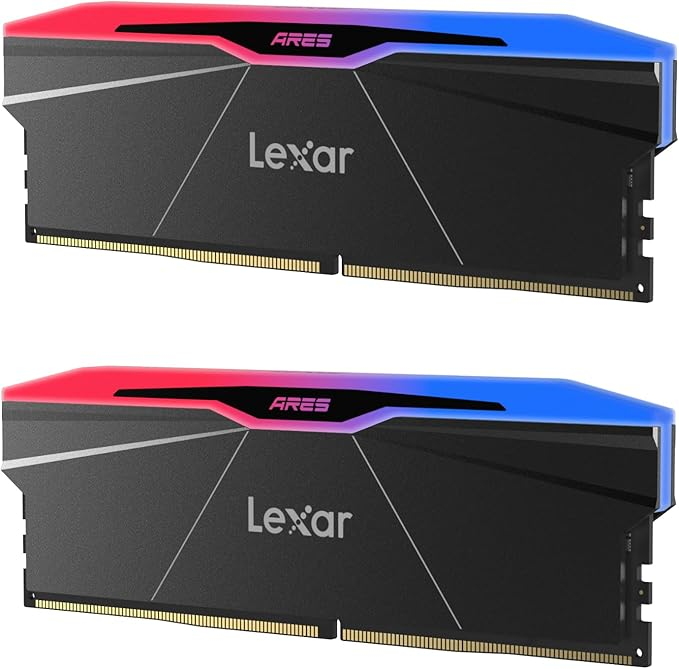 Lexar® ARES RAM RGB 2nd Gen 32GB KIT (2*16GB) DDR5 6000MHZ XMP/EXPO Desktop Memory Lexar® ARES RAM RGB 2nd Gen 32GB KIT (2*16GB) DDR5 6000MHZ XMP/EXPO Desktop Memory