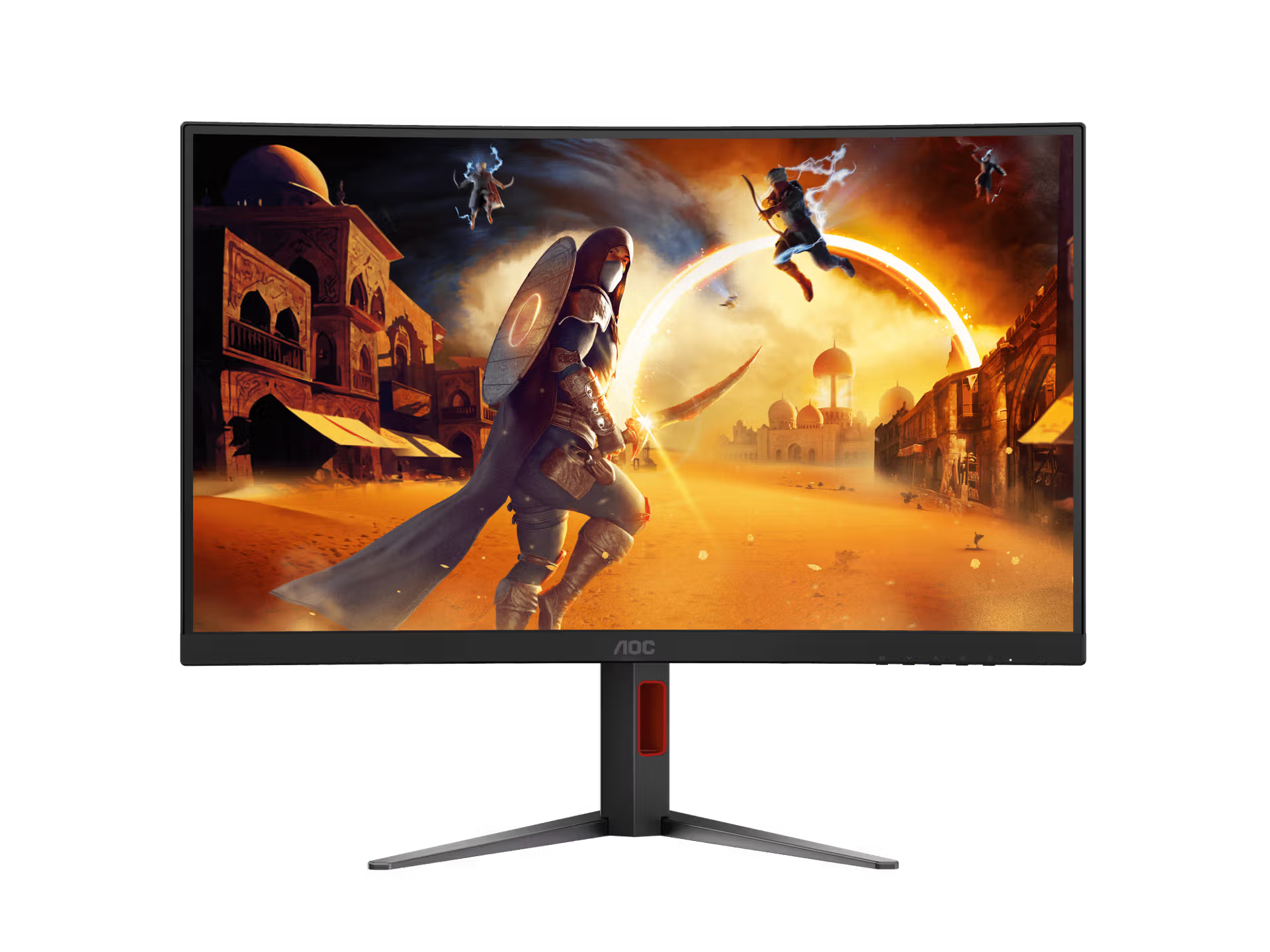 AOC CQ27G4ZH 27 300HZ 2K QHD CURVED 0.3MS GAMING MONITOR BLACK & RED