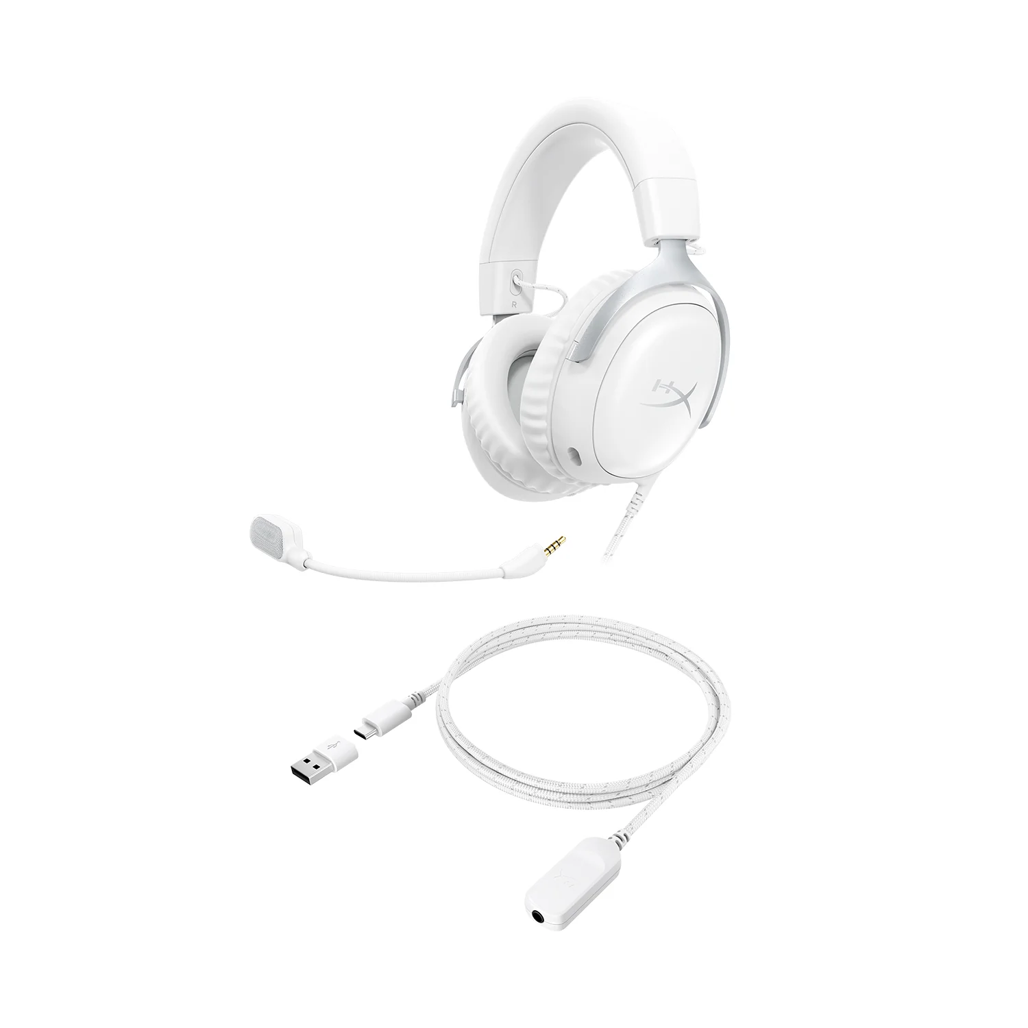 HyperX Cloud III – Wired Gaming Headset ( WHITE )