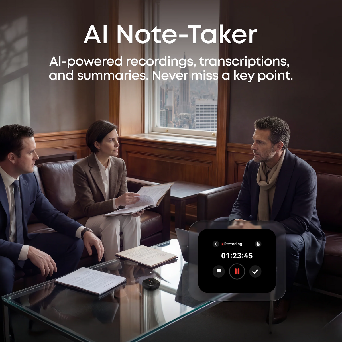 Anker Liberty 5 Pro Max | Earbuds with AI Note-Taker Smart Case