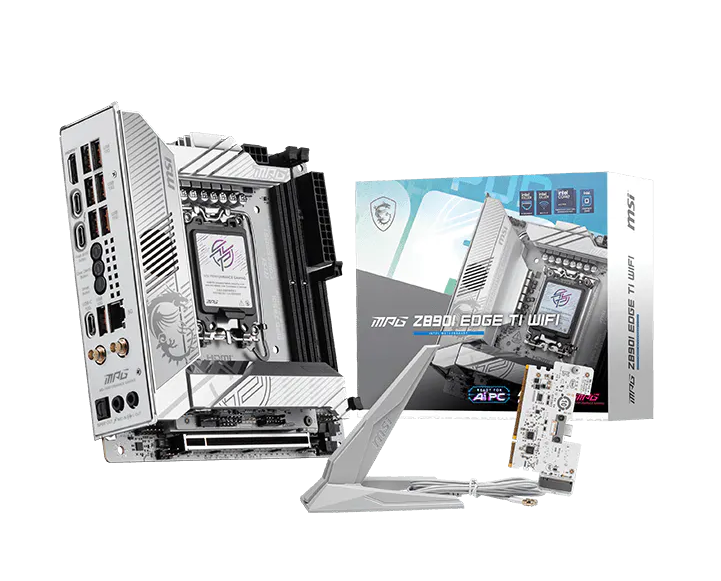 MSI MPG Z890I EDGE TI WIFI Intel® Core™ Ultra Processors (Series 2) LGA 1851 MOTHERBOARD