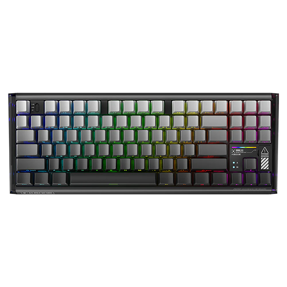 Machenike K600E-B87W Tri-mode GR Silver Switch RGB Side Printed Grey Machenike K600E-B87W Tri-mode GR Silver Switch RGB Side Printed Grey