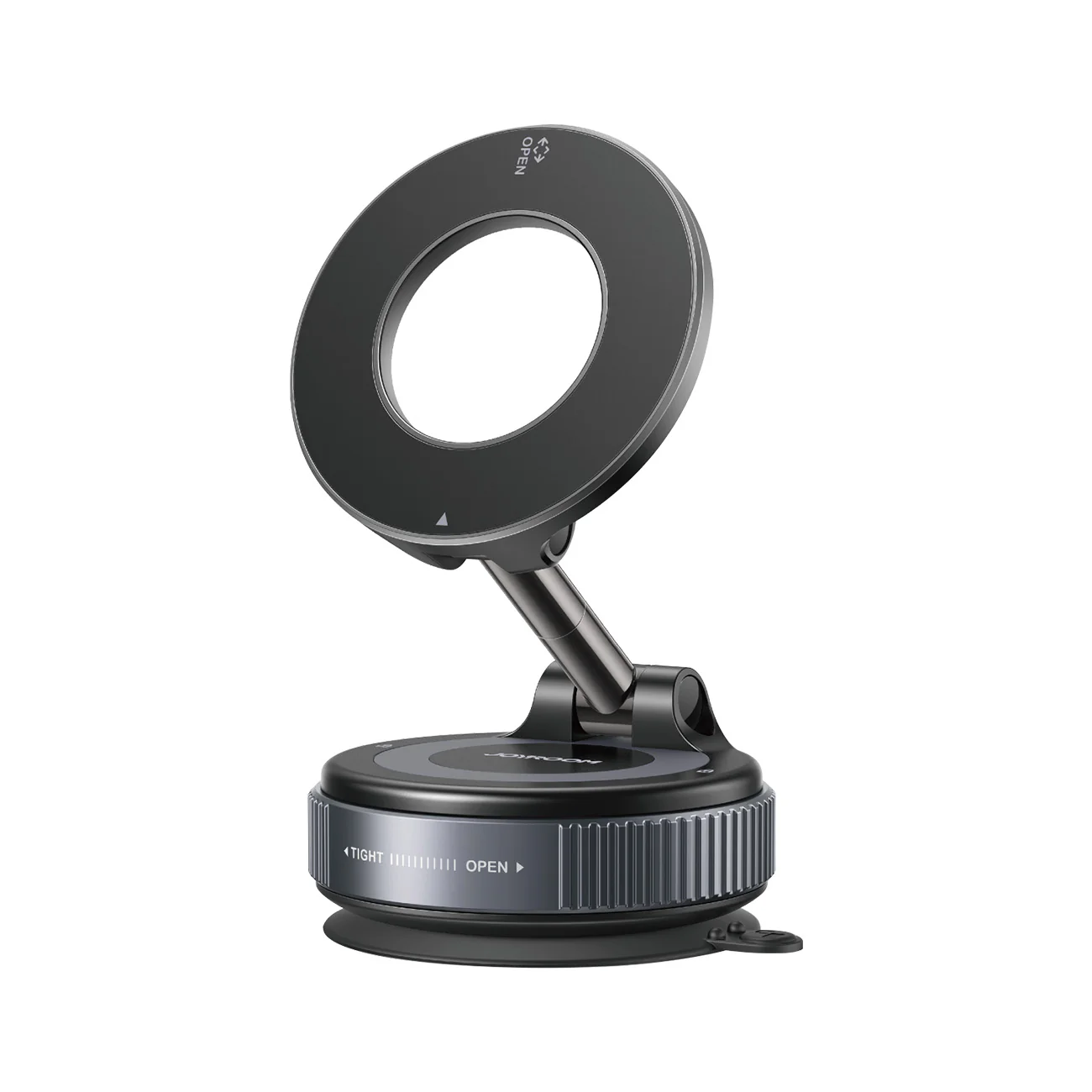 JOYROOM JR-ZS510 Gel Suction Cup MagSafe Foldable Car Phone Mount - Gunmetal Black JOYROOM JR-ZS510 Gel Suction Cup MagSafe Foldable Car Phone Mount - Gunmetal Black