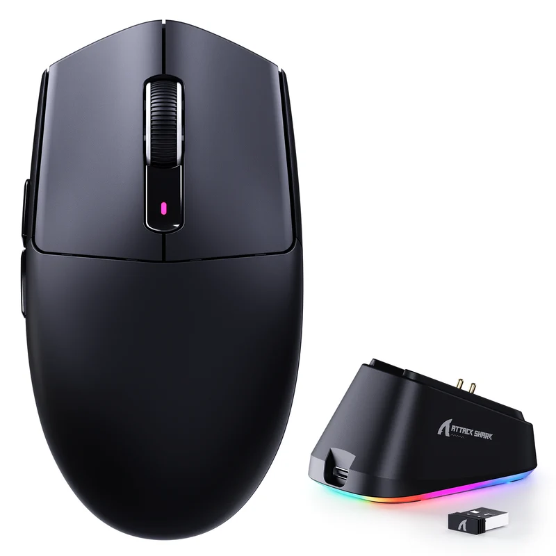 ATTACK SHARK G3 PRO Tri-mode Wireless Gaming Mouse - Black