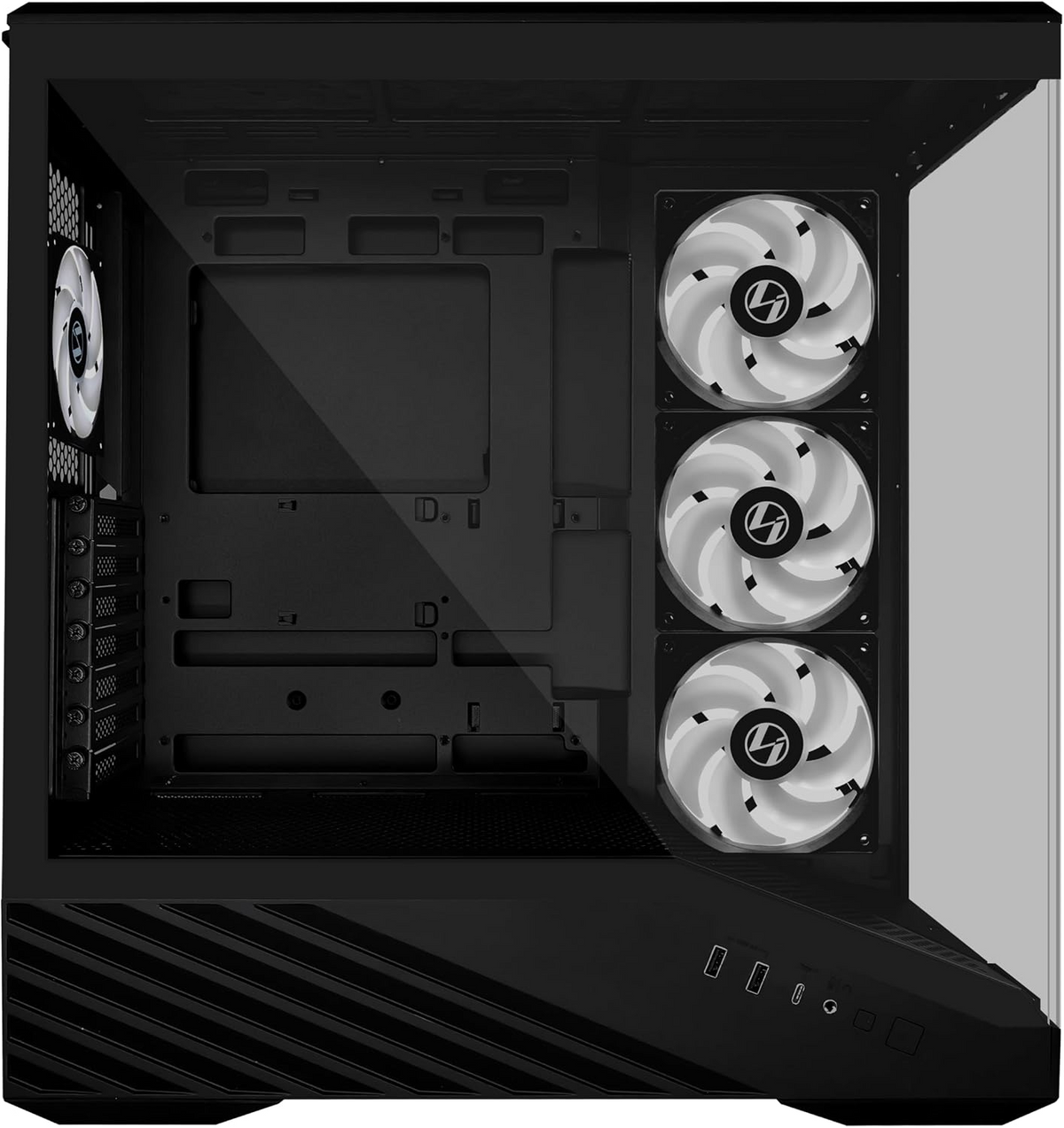 LIAN LI V100R GAMING CASE - (BLACK-WHITE)
