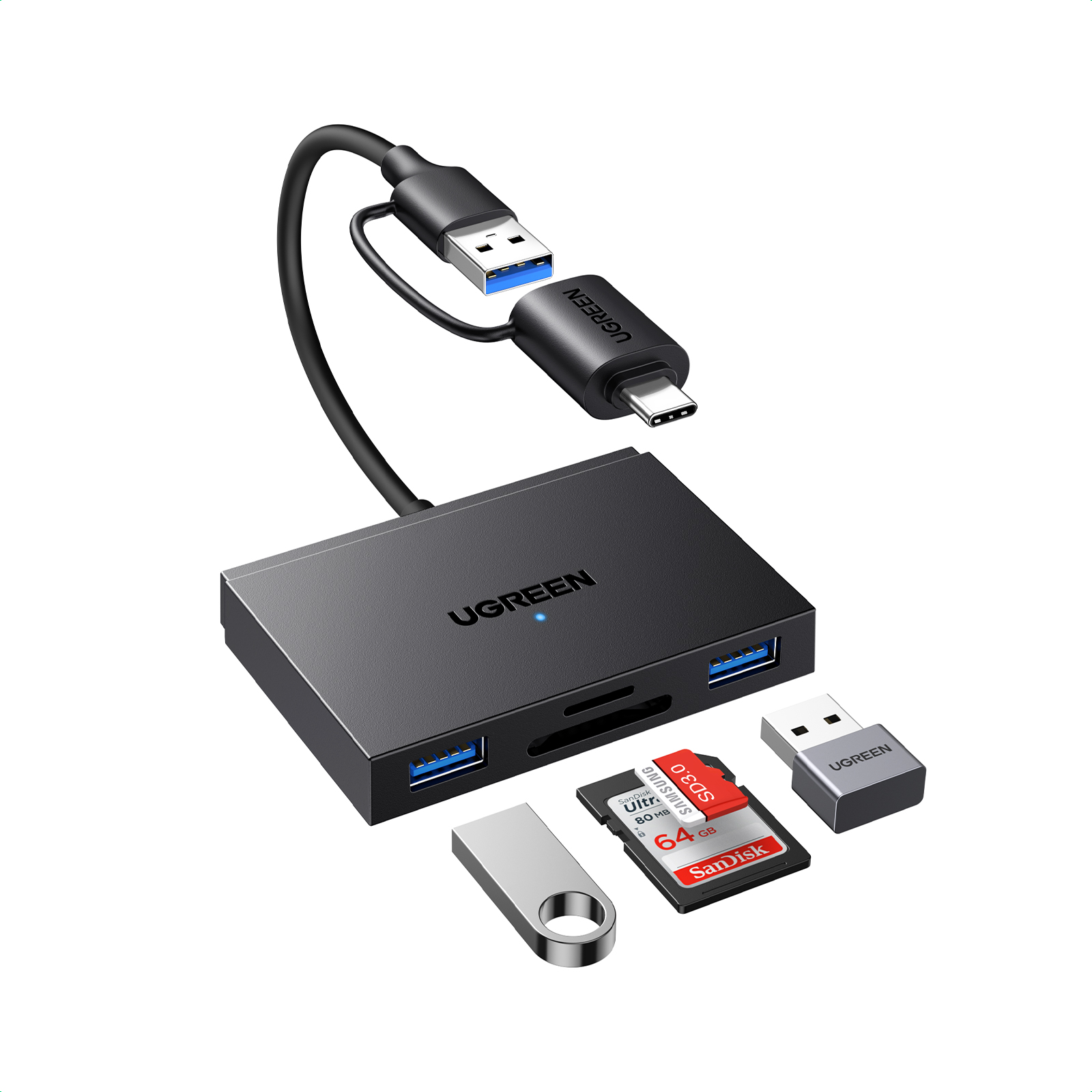 UGREEN CM812 4-in-1 USB-C/USB-A Card Reader