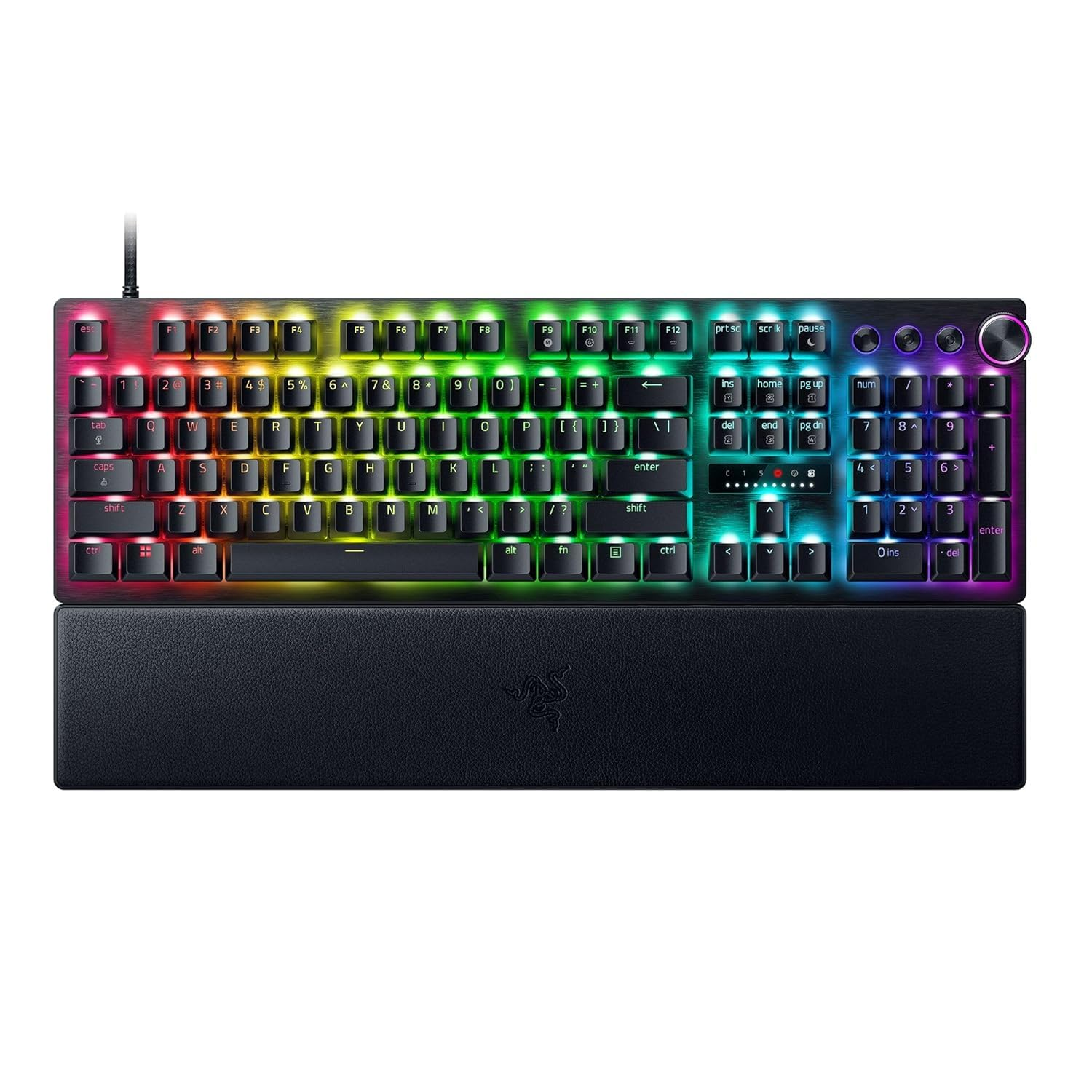 Razer Huntsman V3 Pro Esports ,Analog Optical Switches w/Rapid , , Doubleshot PBT Keycaps , Wrist Rest - Gaming Keyboard Razer Huntsman V3 Pro Esports ,Analog Optical Switches w/Rapid , , Doubleshot PBT Keycaps , Wrist Rest - Gaming Keyboard