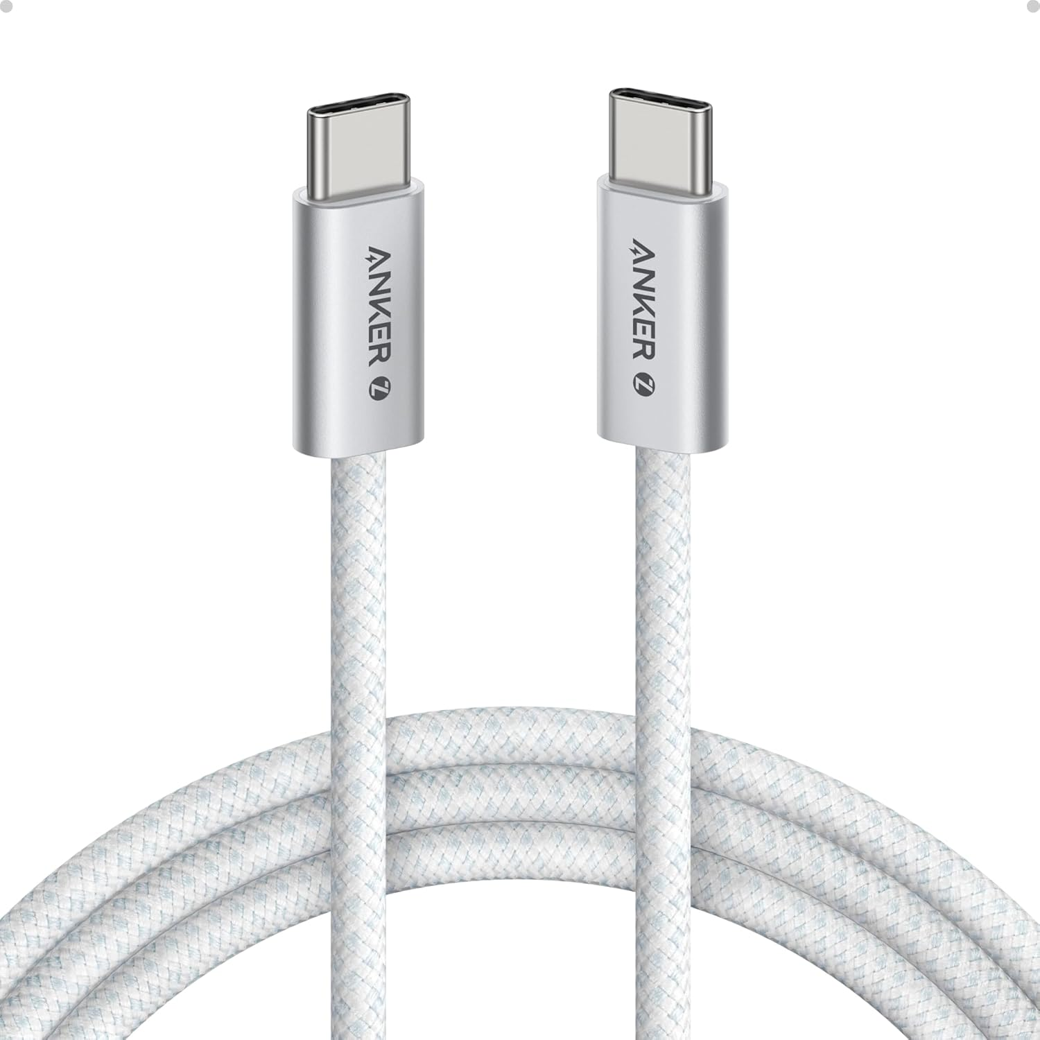 Anker Zolo USB-C to USB-C Cable 6 FT (1.8m, 240W) White