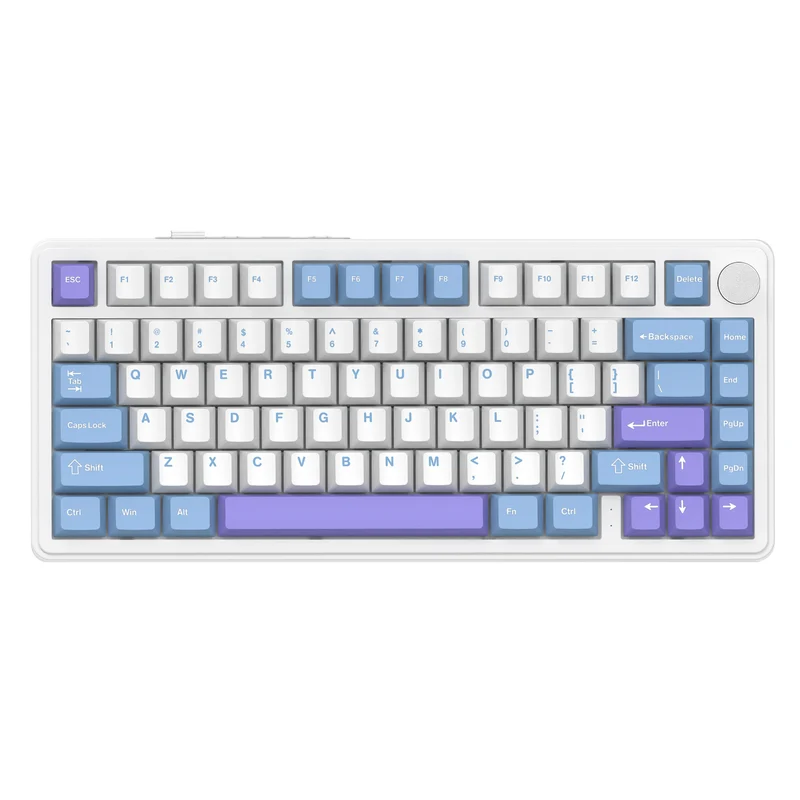 ATTACK SHARK X85 WIRELESS White Purple JADE SWITCH