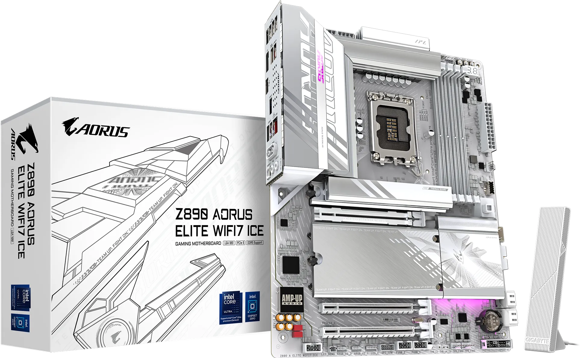 Gigabyte Z890 AORUSELITE WF7 ICE Intel LGA 1851 ATX MOTHERBOARD
