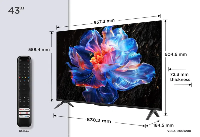 TCL 43V6C 4K UHD 43