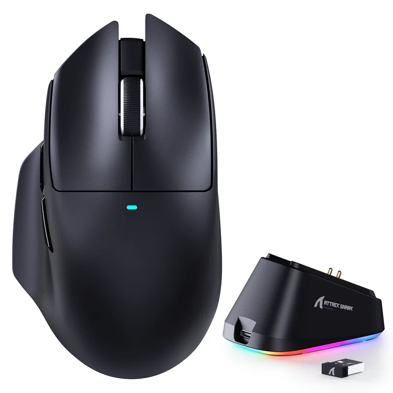ATTACK SHARK V6 WIRELESS MOUSE-BLACK