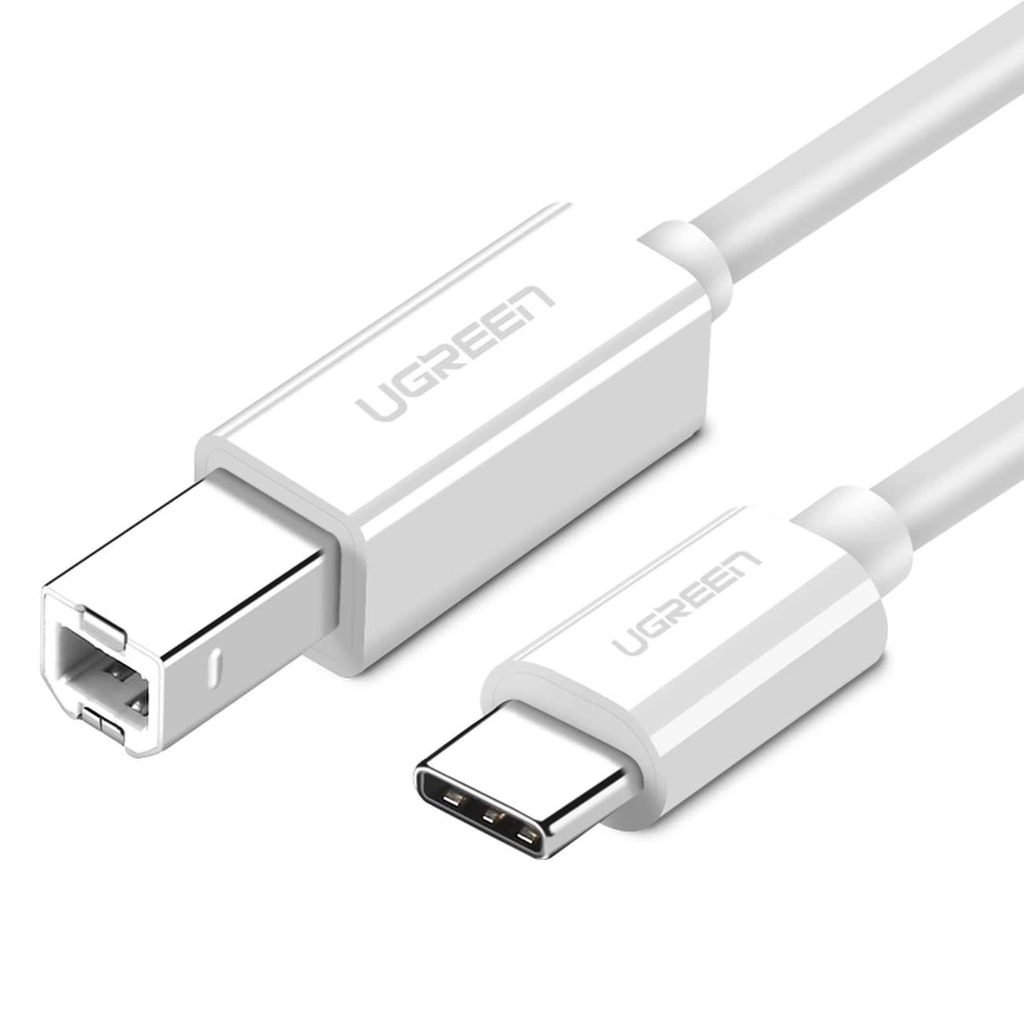UGREEN US241 USB-C to USB 2.0 Print Cable 1.5m (White) UGREEN US241 USB-C to USB 2.0 Print Cable 1.5m (White)
