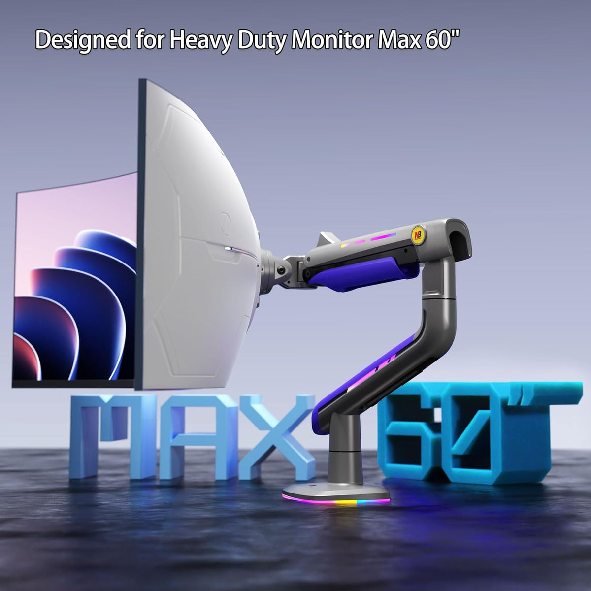 NB NORTH BAYOU G60 ERGONOMIC Monitor Arm for Screen up to 60 inches