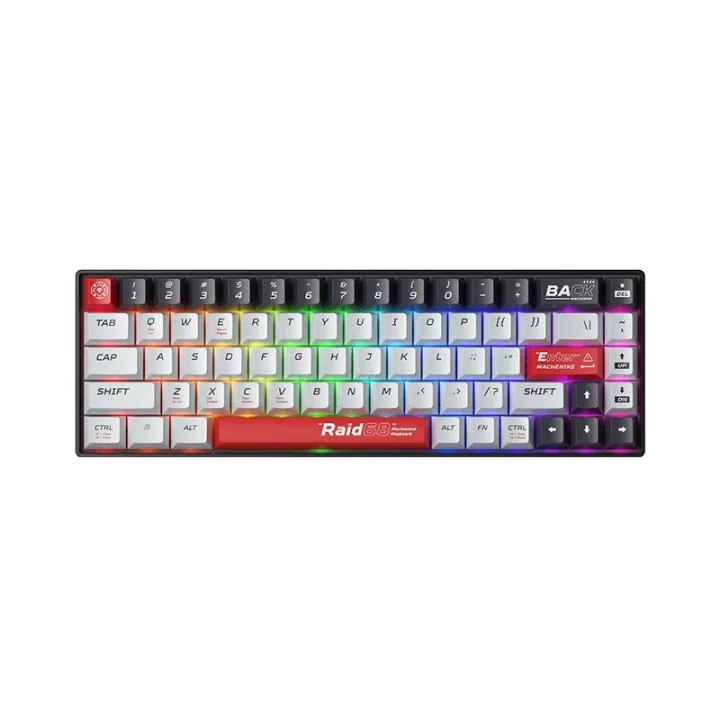 Machenike Raid68 Wired Keyboard Magnet Grey Switch RGB Red Machenike Raid68 Wired Keyboard Magnet Grey Switch RGB Red
