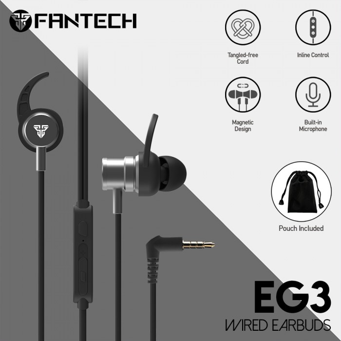 Fantech EG3 Wired Gaming Earbuds (Black) Fantech EG3 Wired Gaming Earbuds (Black)