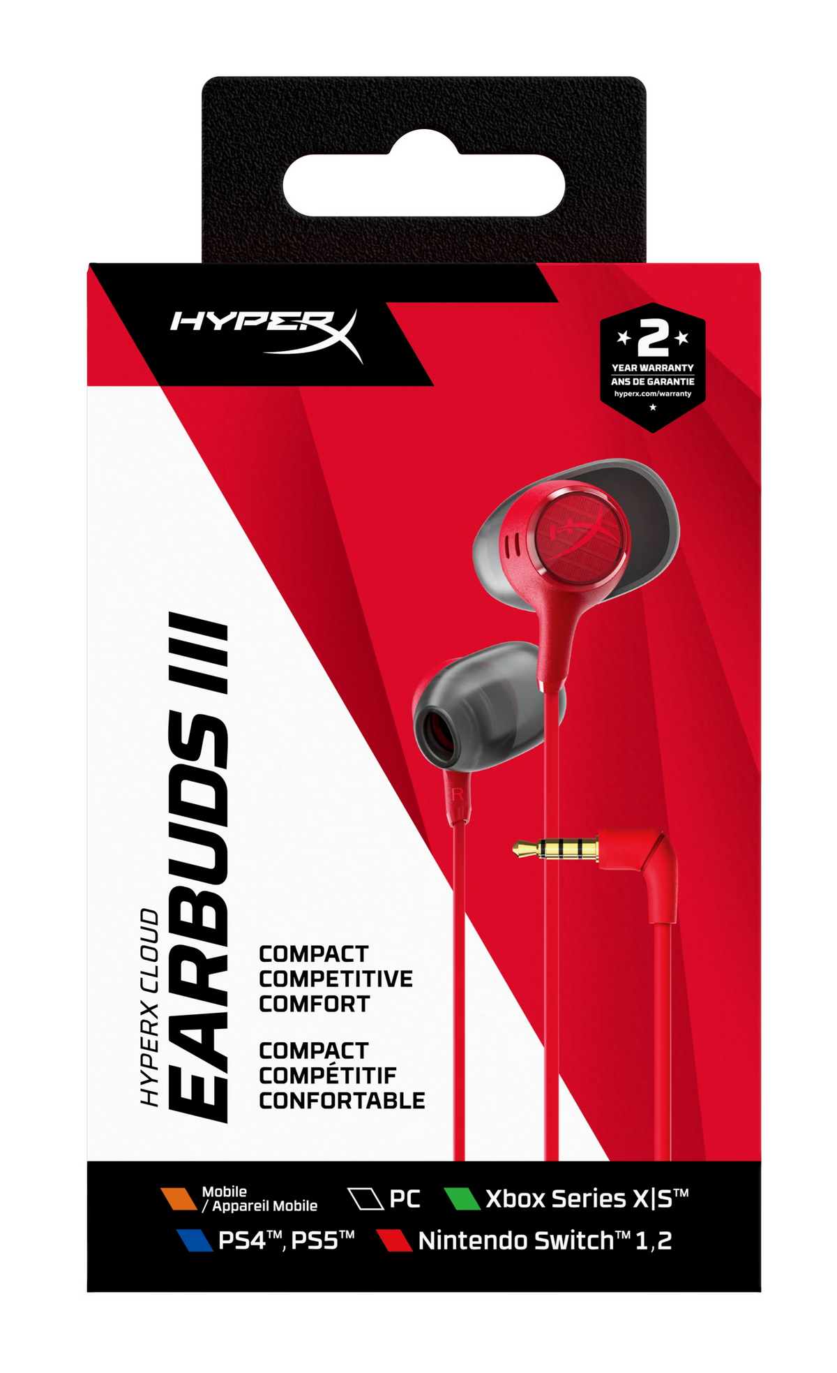 HyperX Cloud Earbuds III Red