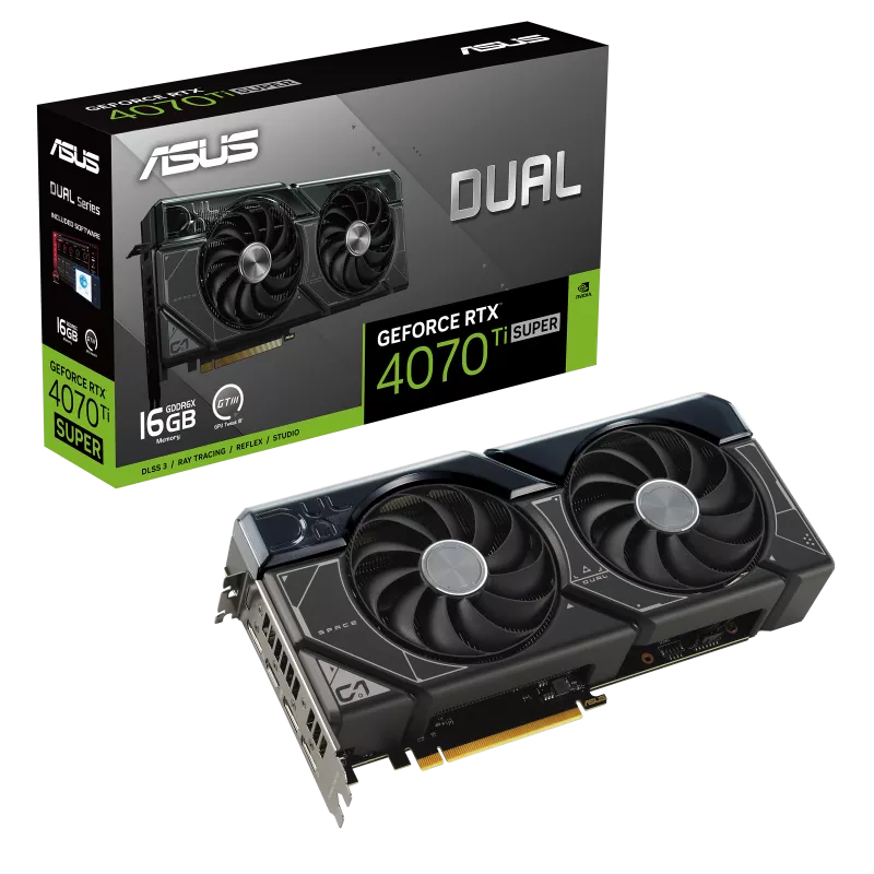 ASUS Dual GeForce RTX™ 4070 Ti SUPER 16GB GDDR6X Graphic Card