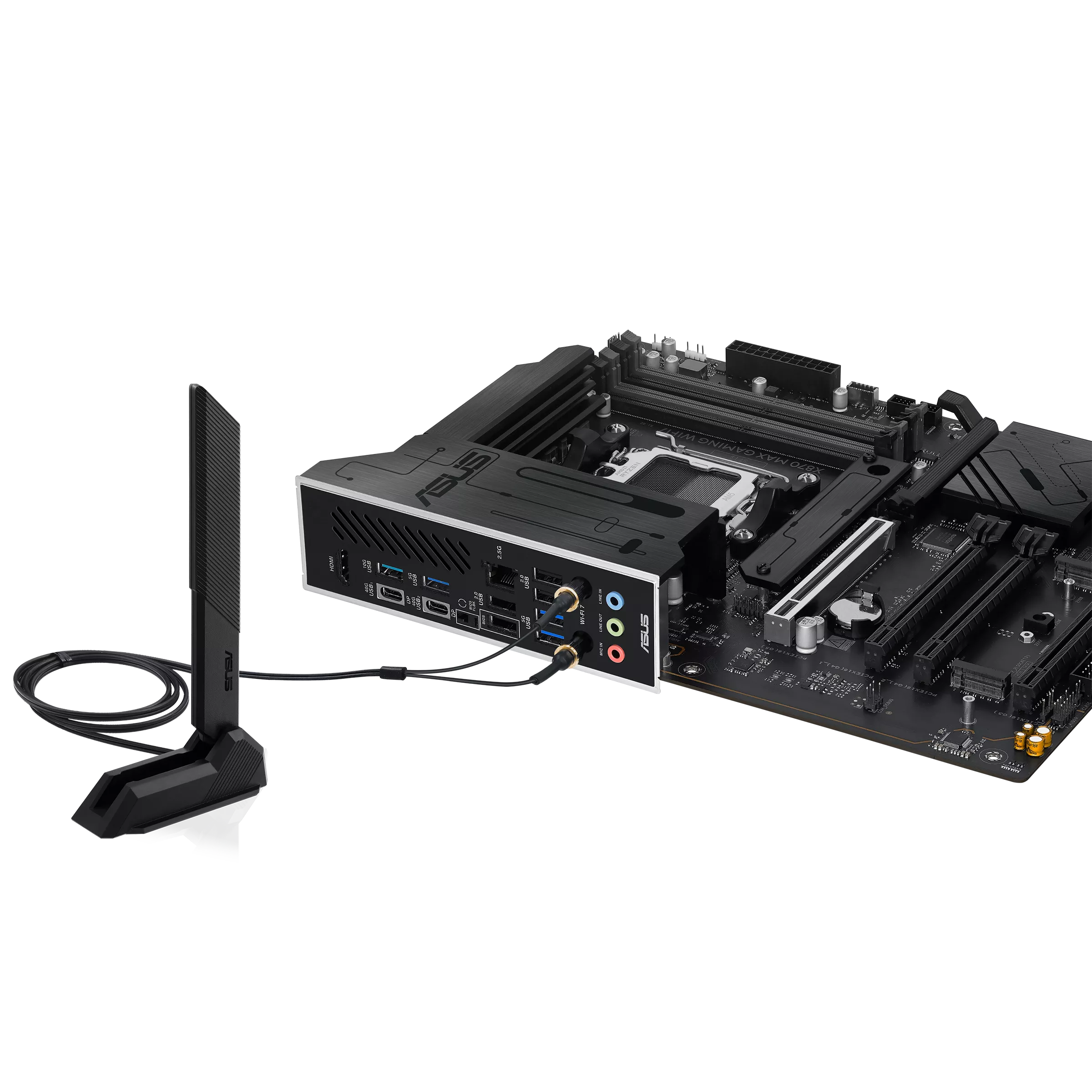 ASUS X870 MAX GAMING WIFI 7 AM5 ATX Motherboard, AMD X870 Chipset