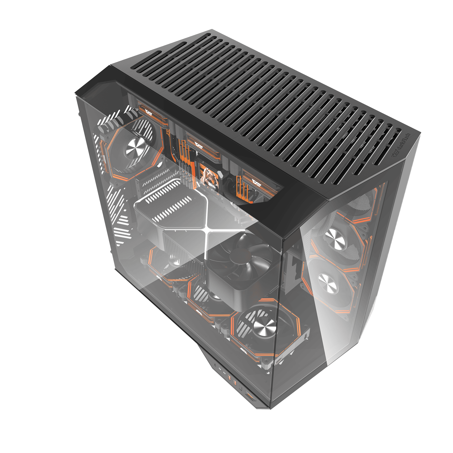 DARKFLASH DY470 ATX Black PC Gaming Case