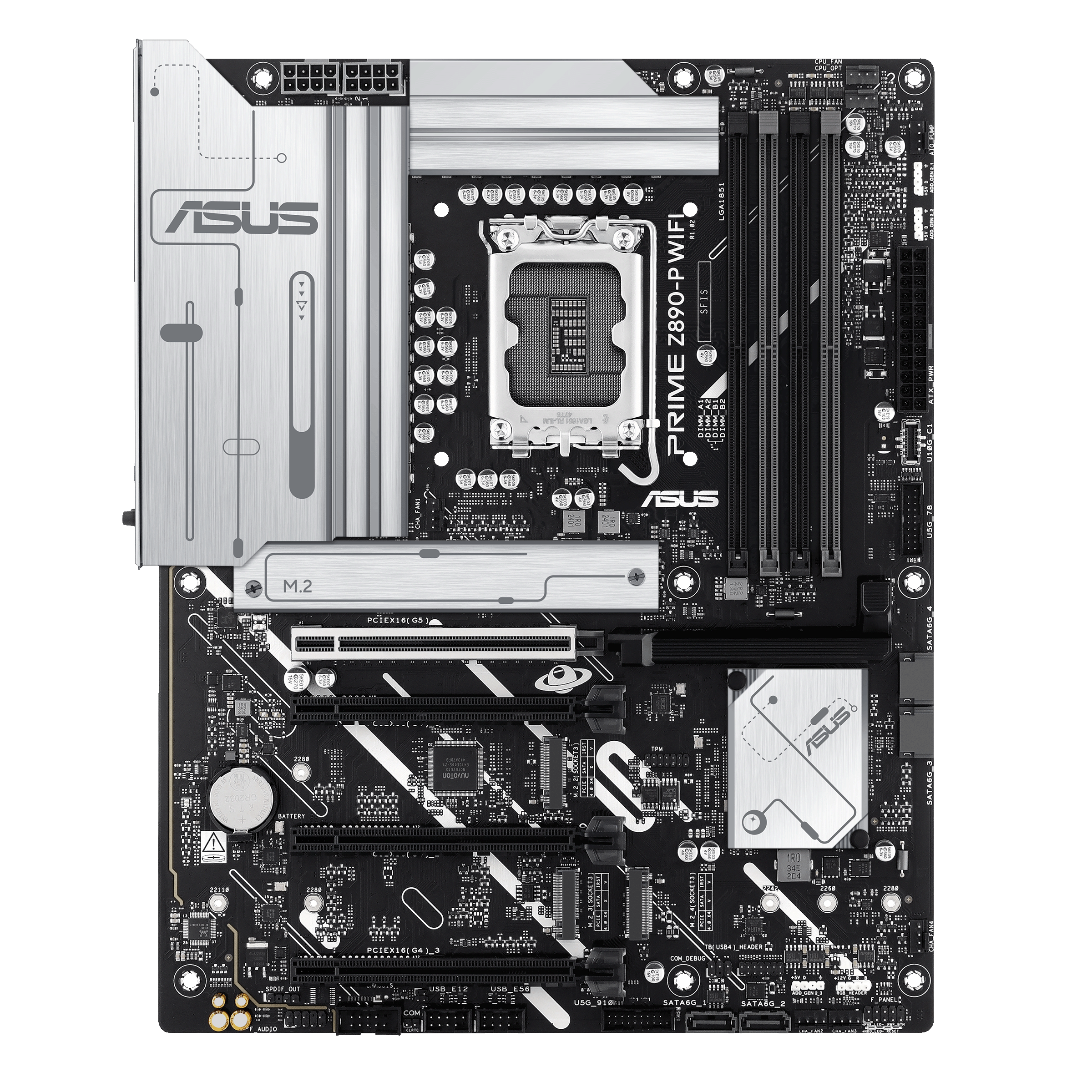 ASUS PRIME Z890-P WIFI 7 DDR5 Advanced Al PC-ready 4x M.2 SSD PCle® 5.0 Thunderbolt™ 4 USB Type-C® 2.5Gb Lan Gaming Motherboard