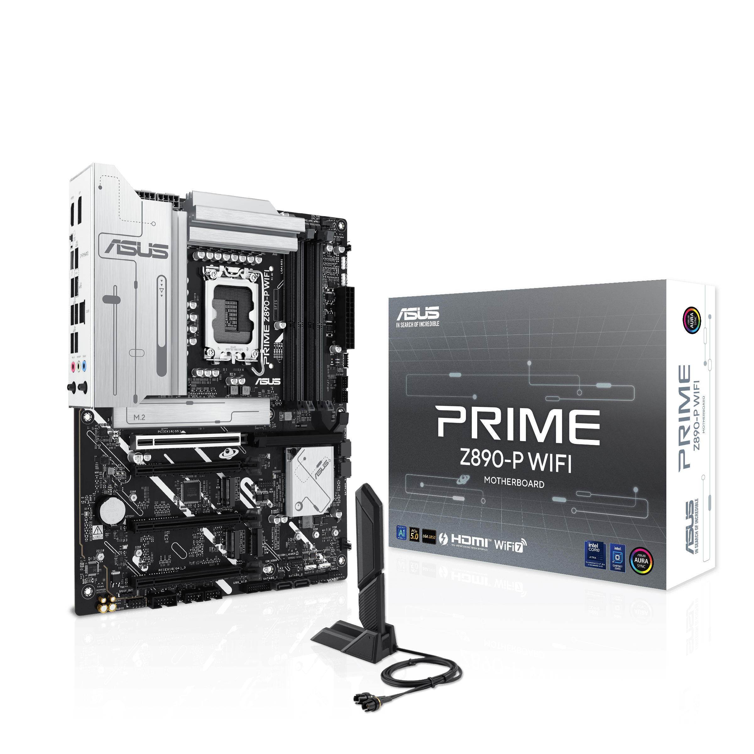 ASUS PRIME Z890-P WIFI 7 DDR5 Advanced Al PC-ready 4x M.2 SSD PCle® 5.0 Thunderbolt™ 4 USB Type-C® 2.5Gb Lan Gaming Motherboard