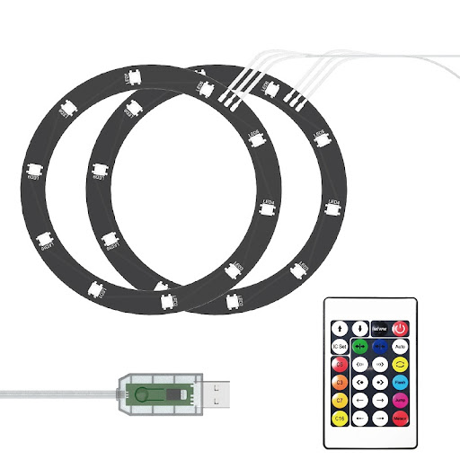 iPega PS5 Slim Console RGB LED Light Strip Ambient Decoration Accessories Remote/APP/USB, 3 Methods DIY Decoration