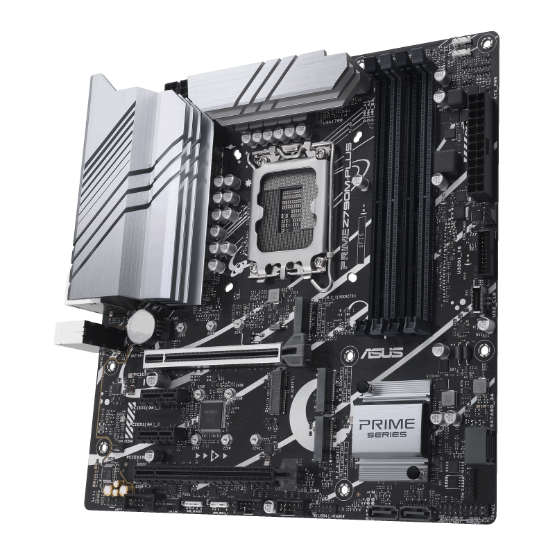 ASUS PRIME Z790M-Plus mATX Motherboard, LGA1700 Socket, 4x DIMM DDR5