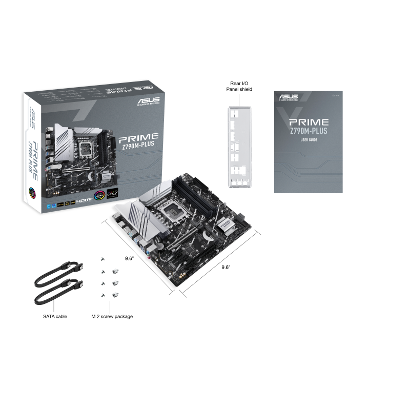 ASUS PRIME Z790M-Plus mATX Motherboard, LGA1700 Socket, 4x DIMM DDR5