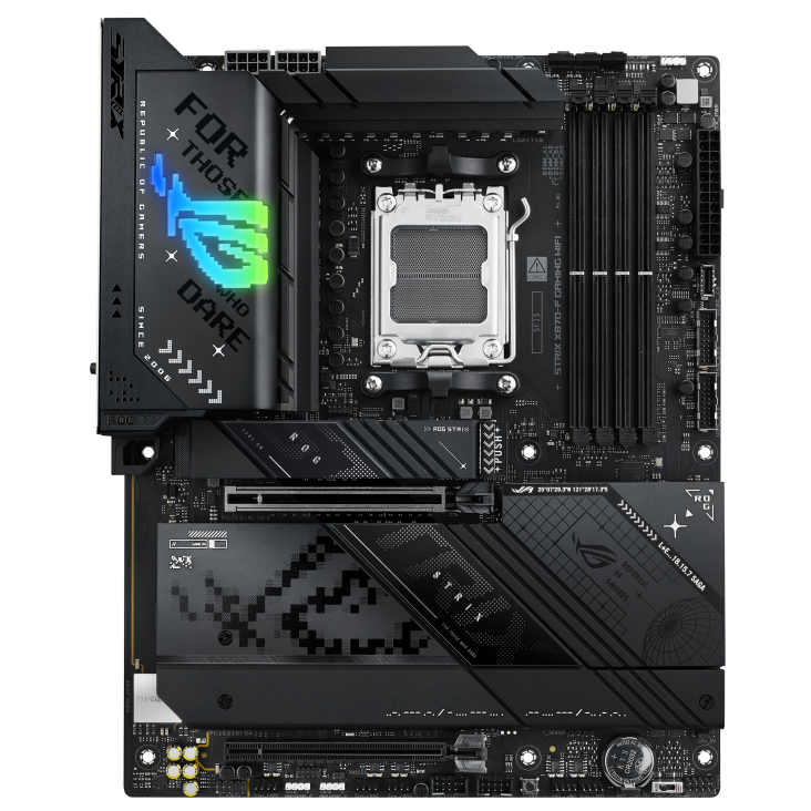 ASUS ROG Strix X870-F Gaming WiFi AM5 ATX Motherboard, AMD X870 Chipset, 4x DDR5