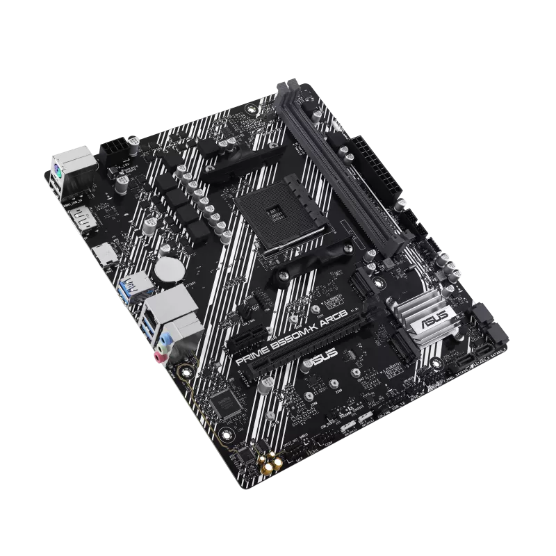 ASUS PRIME B550M-K ARGB mATX Motherboard AMD AM4 2xDDR4